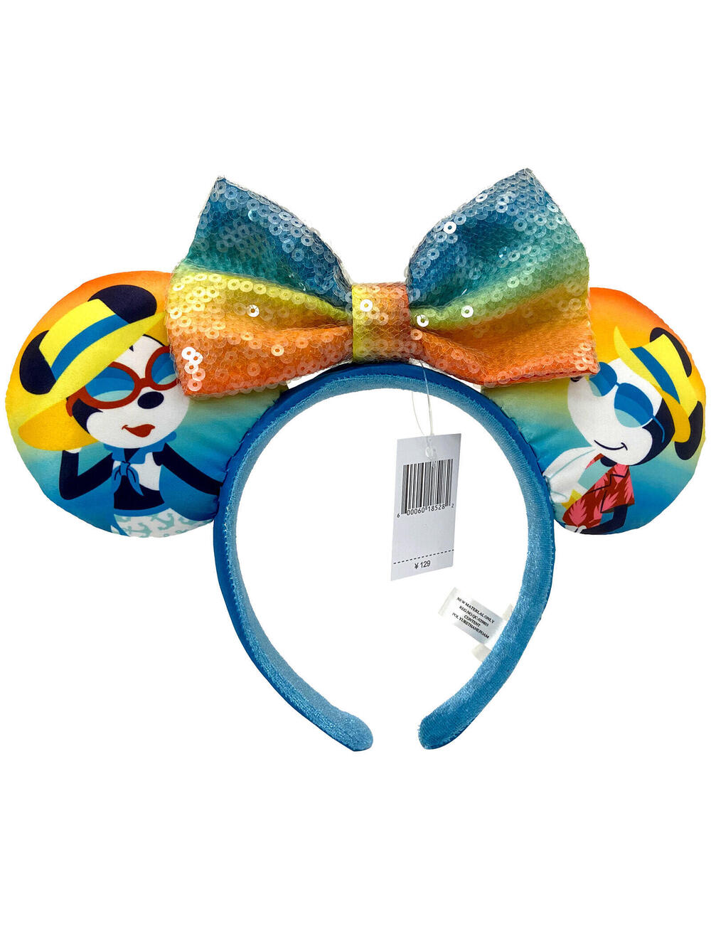 Minnie Mickey Vacation Ears Bow Headband Summer Cruise